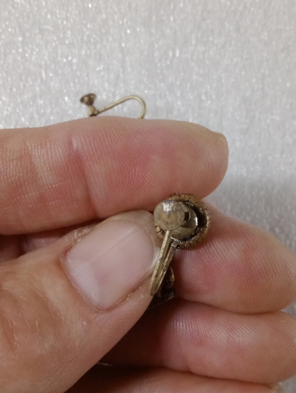 Antique Czech Art Earrings #A464 - Picture 6 of 7
